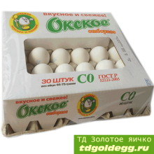 Яйцо куриное Окское СO 30 шт. купить оптом в Москве
