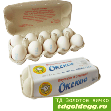 Яйцо куриное Окское С1 10 шт купить оптом в Мск